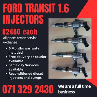 Ford Transit 1.6 Injectors For Sale With Warranty