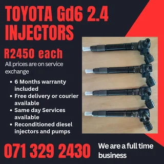 Toyota Gd6 2.4 Injectors For Sale With Warranty