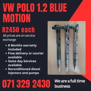 Vw Polo 1.2 Blue Motion Injectors For Sale With Warranty