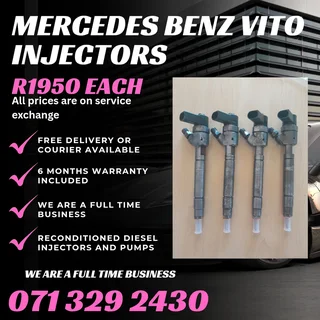 Mercedes Benz Vito Injectors For Sale With Warranty Included