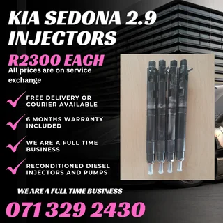 Kia Sedona 2.9 Injectors For Sale With Warranty Included