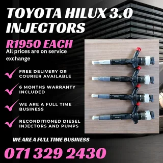 Toyota Hilux 3.0 Injectors For Sale With Warranty