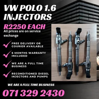 Vw Polo 1.6 Injectors For Sale With Warranty Included