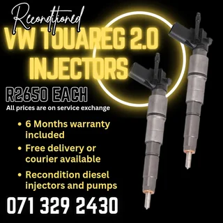 Vw Touareg 2.0 Injectors For Sale With Warranty Included