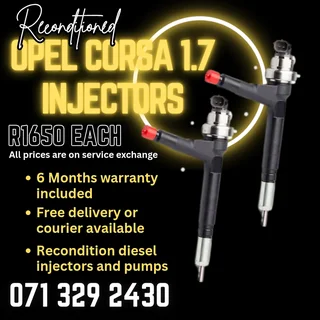 Opel Corsa 1.7 Injectors For Sale With Warranty Included