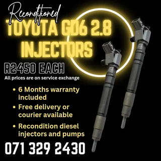 Toyota Gd6 2.8 Injectors For Sale With Warranty Included