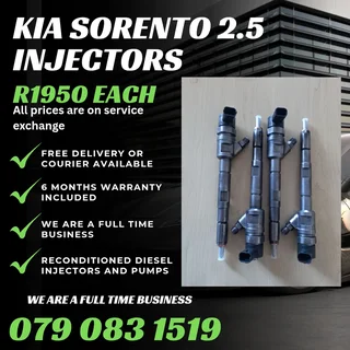 Kia Sorento 2.5 Injectors For Sale With Warranty