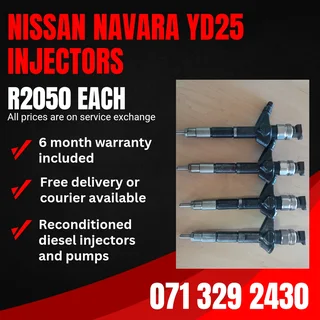 Nissan Navara Yd25 Injectors For Sale With Warranty Included