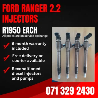 Ford Ranger 2.2 Injectors For Sale With Warranty Included