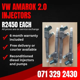 Vw Amarok 2.0 Injectors For Sale With Warranty Included