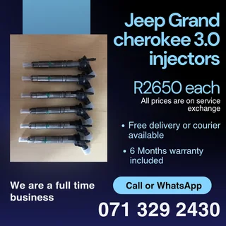Jeep Grand Cherokee 3.0 Injectors For Sale With Warranty Included
