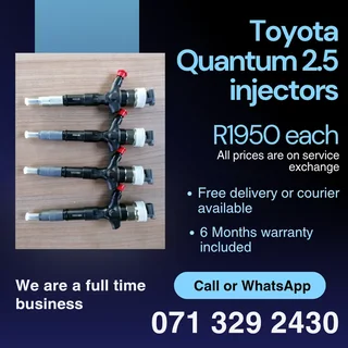 Toyota Quantum 2.5 Injectors For Sale With Warranty