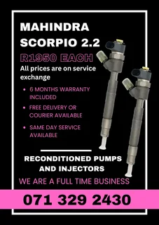 Mahindra Scorpio 2.2 Injectors For Sale With Warranty