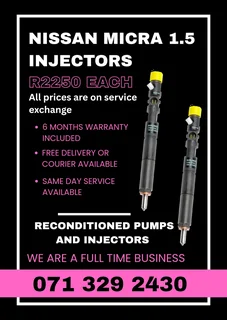 Nissan Micra 1.5 Injectors For Sale With Warranty