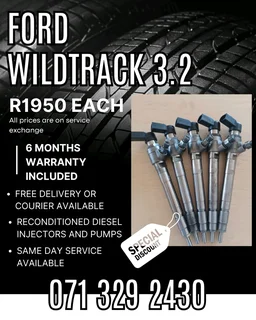 Ford Wildtrack 3.2 Injectors For Sale With Warranty