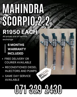 Mahindra Scorpio Injectors For Sale With Warranty