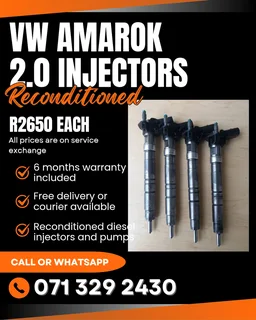 Vw Amarok 2.0 Injectors For Sale With Warranty