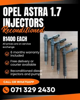Opel Astra 1.7 Injectors For Sale With Warranty