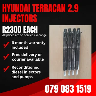 Hyundai Terracan 2.9 Injectors For Sale With Warranty Included