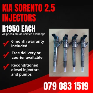 Kia Sorento 2.5 Injectors For Sale With Warranty