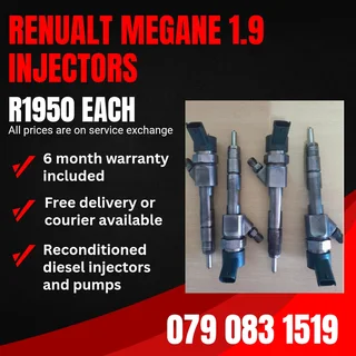 Renualt Megane 1.9 Injectors For Sale With Warranty
