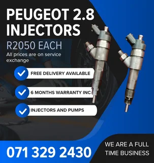 Peugeot 2.8 Injectors For Sale With Warranty Included