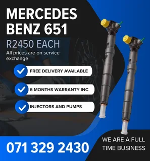 Mercedes Benz Sprinter 651 Injectors For Sale With Warranty Included