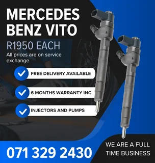 Mercedes Benz Vito Injectors For Sale With Warranty Included