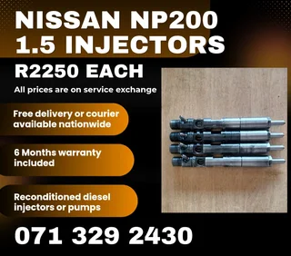 Nissan Np200 1.5 Injectors For Sale With Warranty Included In