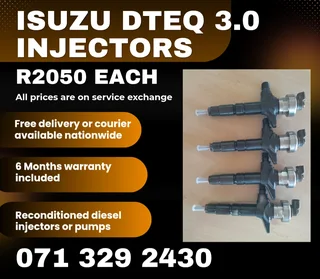 Isuzu Dteq 3.0 Injectors For Sale With Warranty Included