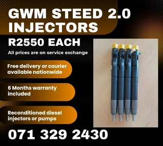 Gwm Steed 2.0 Injectors For Sale With Warranty