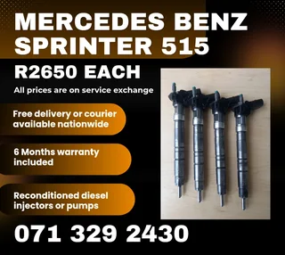 Mercedes Benz Sprinter 515 Injectors For Sale With Warranty Included
