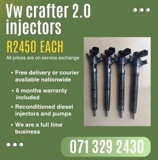 Vw Crafter 2.0 Injectors For Sale With Warranty Included