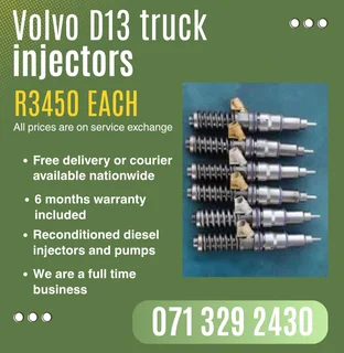 Volvo D13 Truck Injectors For Sale With Warranty Included