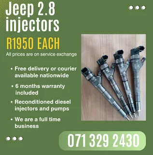 Jeep 2.8 Injectors For Sale With Warranty Included