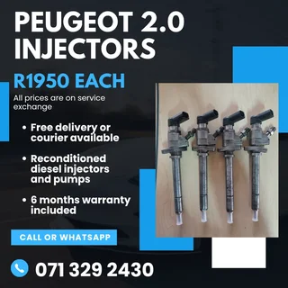Peugeot 2.0 Injectors For Sale With Warranty Included