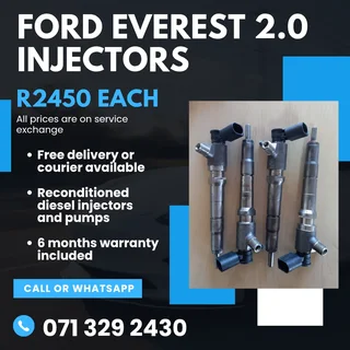 Ford Everest 2.0 Injectors For Sale With Warranty