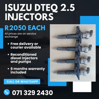 Isuzu Dteq 2.5 Injectors For Sale With Warranty Included