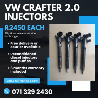 Vw Crafter 2.0 Injectors For Sale With Warranty Included