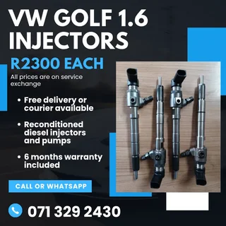 Vw Golf 1.6 Injectors For Sale With Warranty