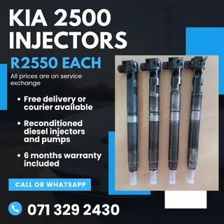 Kia 2500 Injectors For Sale With Warranty Included