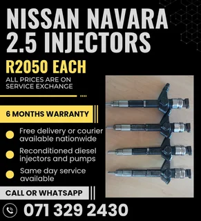 Nissan Navara 2.5 Injectors For Sale With Warranty Included