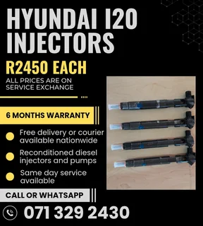 Hyundai I20 Injectors For Sale With Warranty Included