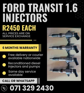 Ford Transit 1.6 Injectors For Sale With Warranty
