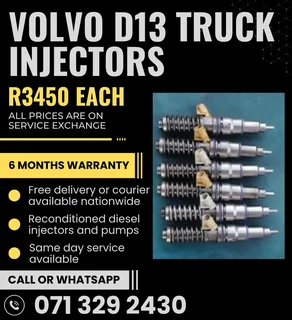 Volvo D13 Truck Injectors For Sale With Warranty Included