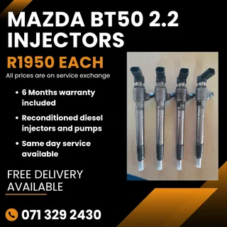 Mazda Bt50 2.2 Injectors For Sale With Warranty