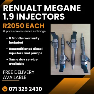 Renualt Megane 1.9 Injectors For Sale With Warranty