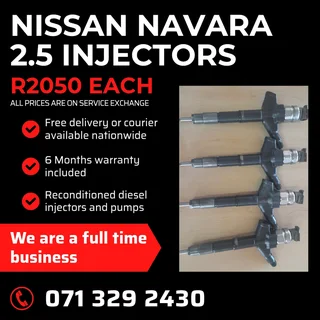 Nissan Navara 2.5 Injectors For Sale With Warranty