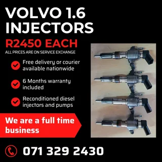 Volvo 1.6 Injectors For Sale With Warranty Included