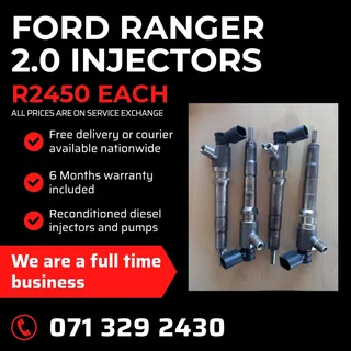 Ford Ranger 2.0 Injectors For Sale With Warranty Included